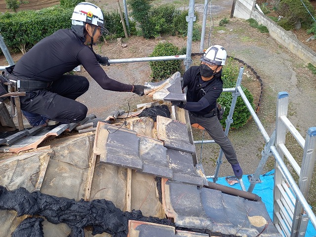 切り隅の取り付け